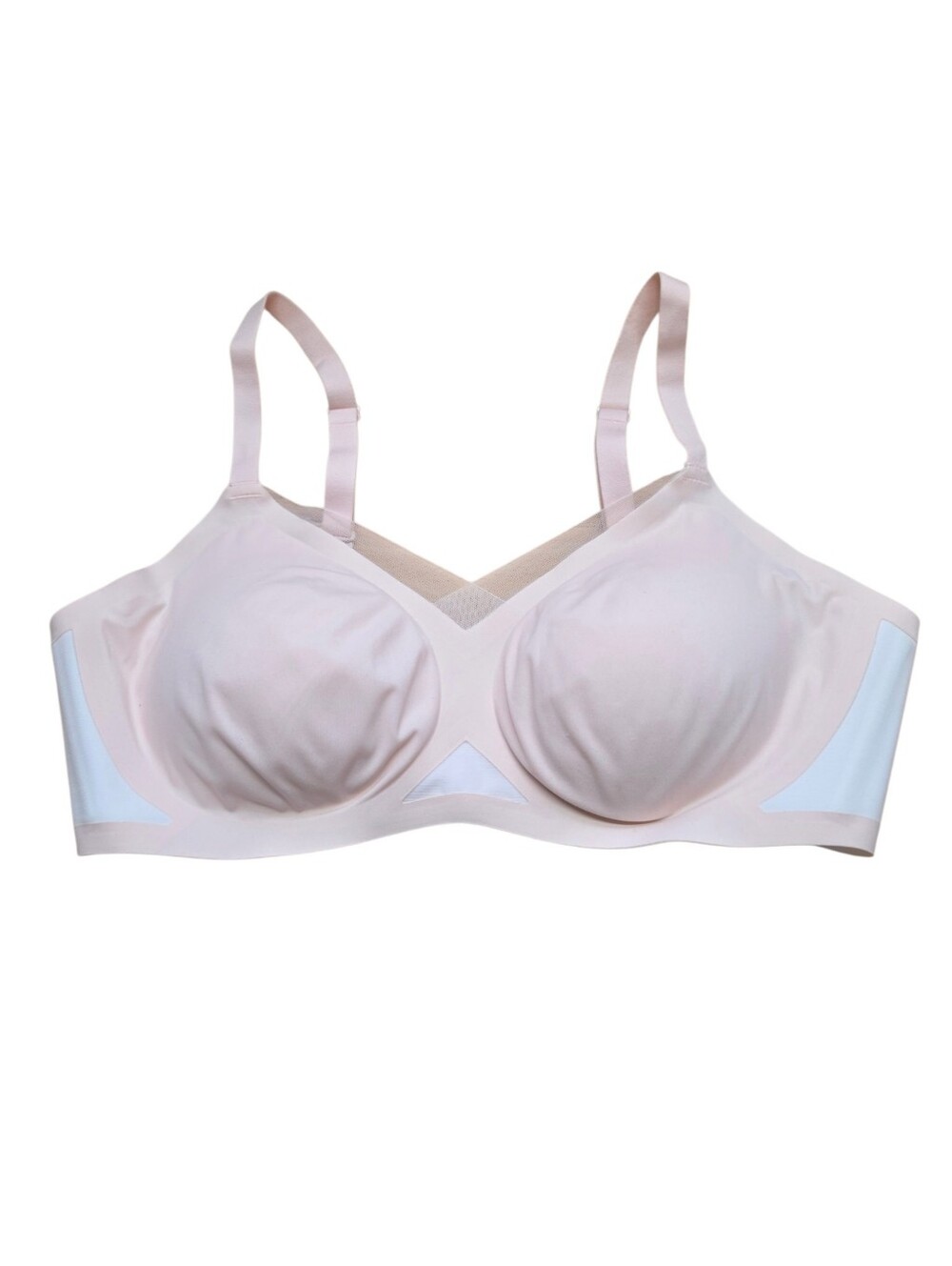 Honeylove Crossover Wireless Bra L 38B/C Pink White